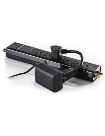 Cyber Power CyberPower GC201 Power Extension Cord - For Power Strip, Surge Protector, Wall Tap - 125 V AC13 A - Black - 6" Cord 