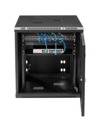 StarTech.com 12U 19" Wall Mount Network Cabinet - 24" Deep Hinged Vented Server Room Enclosure Locking Flexible IT Equipment Rac