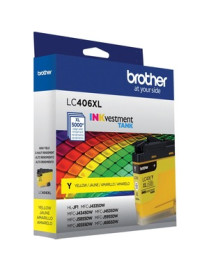 Brother INKvestment LC406XLY Original High Yield Inkjet Ink Cartridge - Single Pack - Yellow - 1 Each - 5000 Pages