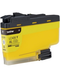 Brother INKvestment LC406XLY Original High Yield Inkjet Ink Cartridge - Single Pack - Yellow - 1 Each - 5000 Pages