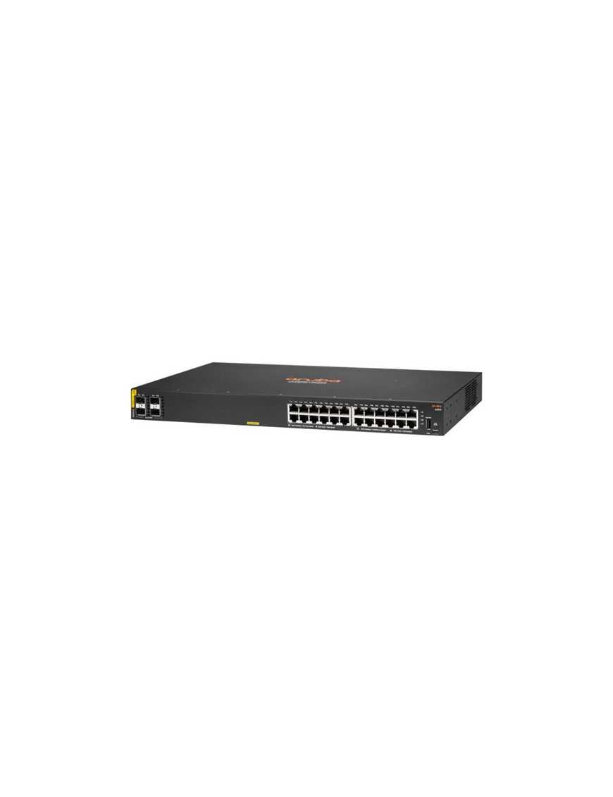 Hpe Aruba 6000 24G Class4 PoE 4SFP 370W Switch - 24 Ports - Manageable - Gigabit Ethernet - 10/100/1000Base-T, 1000Base-X - 3 La