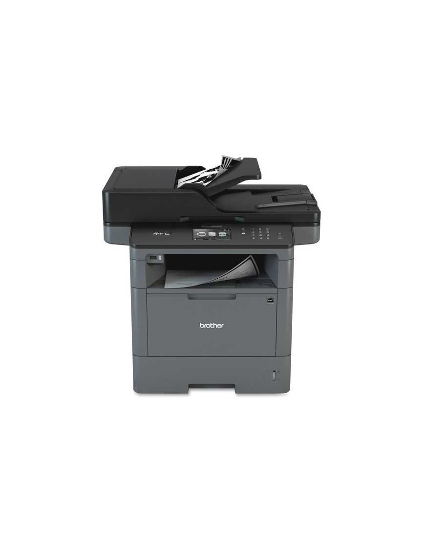 Brother MFC-L5900DW Wireless Laser Multifunction Printer - Monochrome - Copier/Fax/Printer/Scanner - 42 ppm Mono Print - 1200 x 