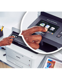 Brother MFC-L3770CDW Compact Digital Color All-in-One Printer-Laser Quality Results with 3.7" Color Touchscreen-Duplex Printing 