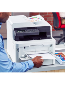 Brother MFC-L3770CDW Compact Digital Color All-in-One Printer-Laser Quality Results with 3.7" Color Touchscreen-Duplex Printing 