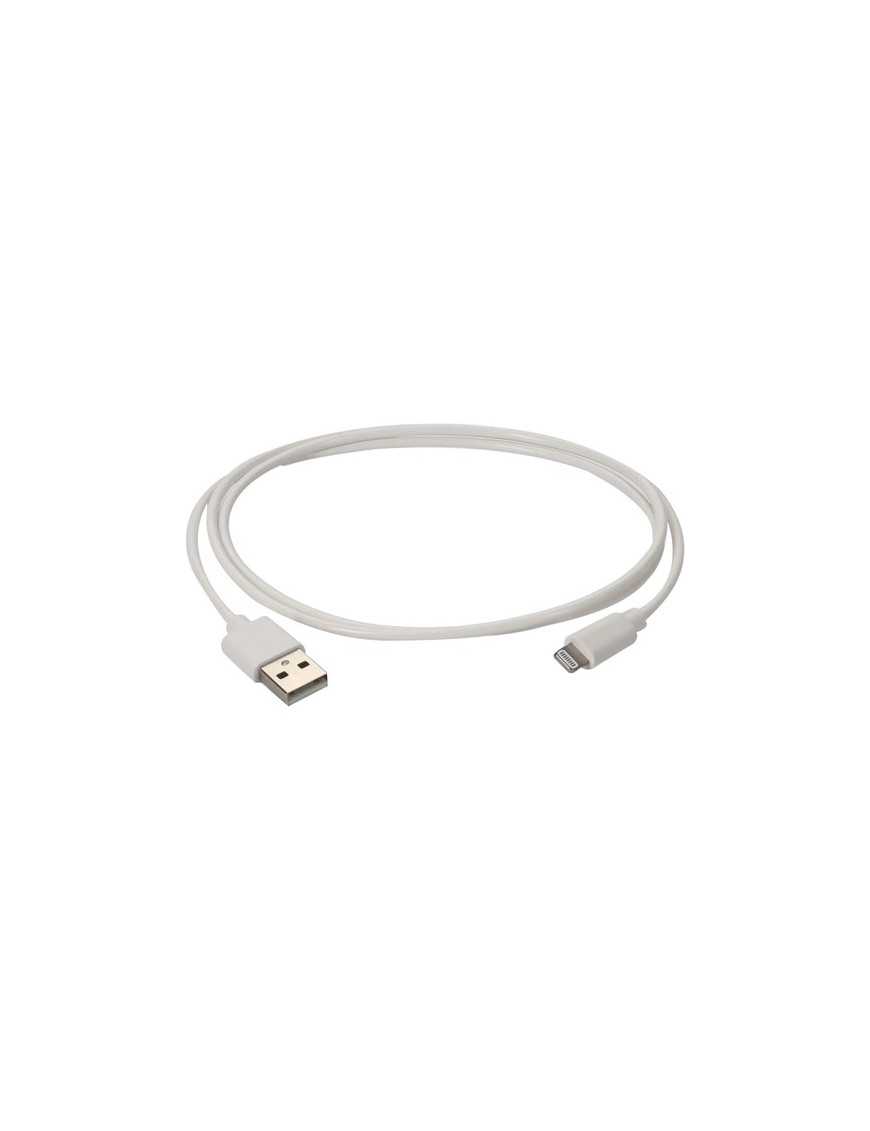 AddOn 1m Apple Computer Compatible USB 2.0 (A) Male to Lightning Male White Cable - 3.3 ft Lightning/USB Data Transfer Cable for