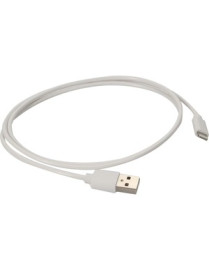 AddOn 1m Apple Computer Compatible USB 2.0 (A) Male to Lightning Male White Cable - 3.3 ft Lightning/USB Data Transfer Cable for