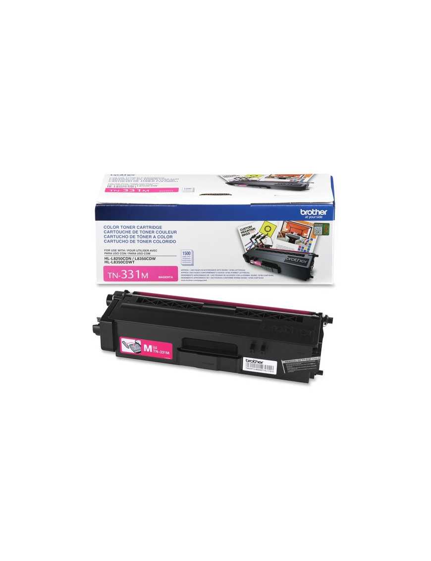 Brother TN331M Original Toner Cartridge - Laser - 1500 Pages - Magenta - 1 Each