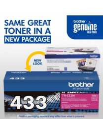Brother TN433M Original High Yield Laser Toner Cartridge - Magenta - 1 Each - 4000 Pages