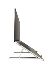 Amer Networks Amer Folding Travel Laptop Tablet Stand - 5.59" (141.99 mm) Height x 6.69" (169.93 mm) Width - Aluminum Alloy - Si