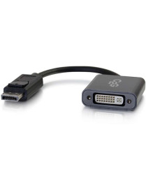 C2G DisplayPort to DVI Adapter -DisplayPort to DVI-D Active Converter-Black - 8" DisplayPort/DVI Video Cable for Video Device, P