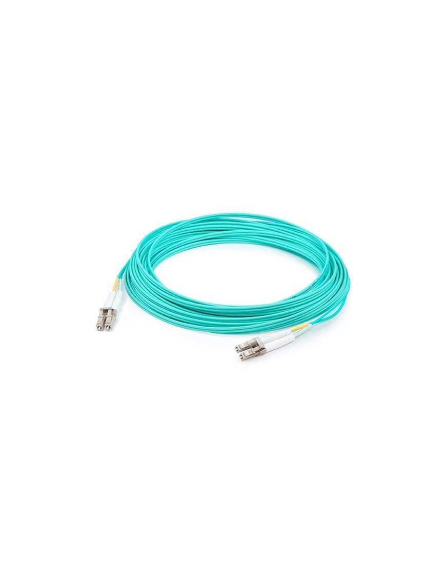 AddOn 9m Laser-Optomized Multi-Mode fiber (LOMM) Duplex LC/LC OM4 Aqua Patch Cable - 29.5 ft Fiber Optic Network Cable for Netwo