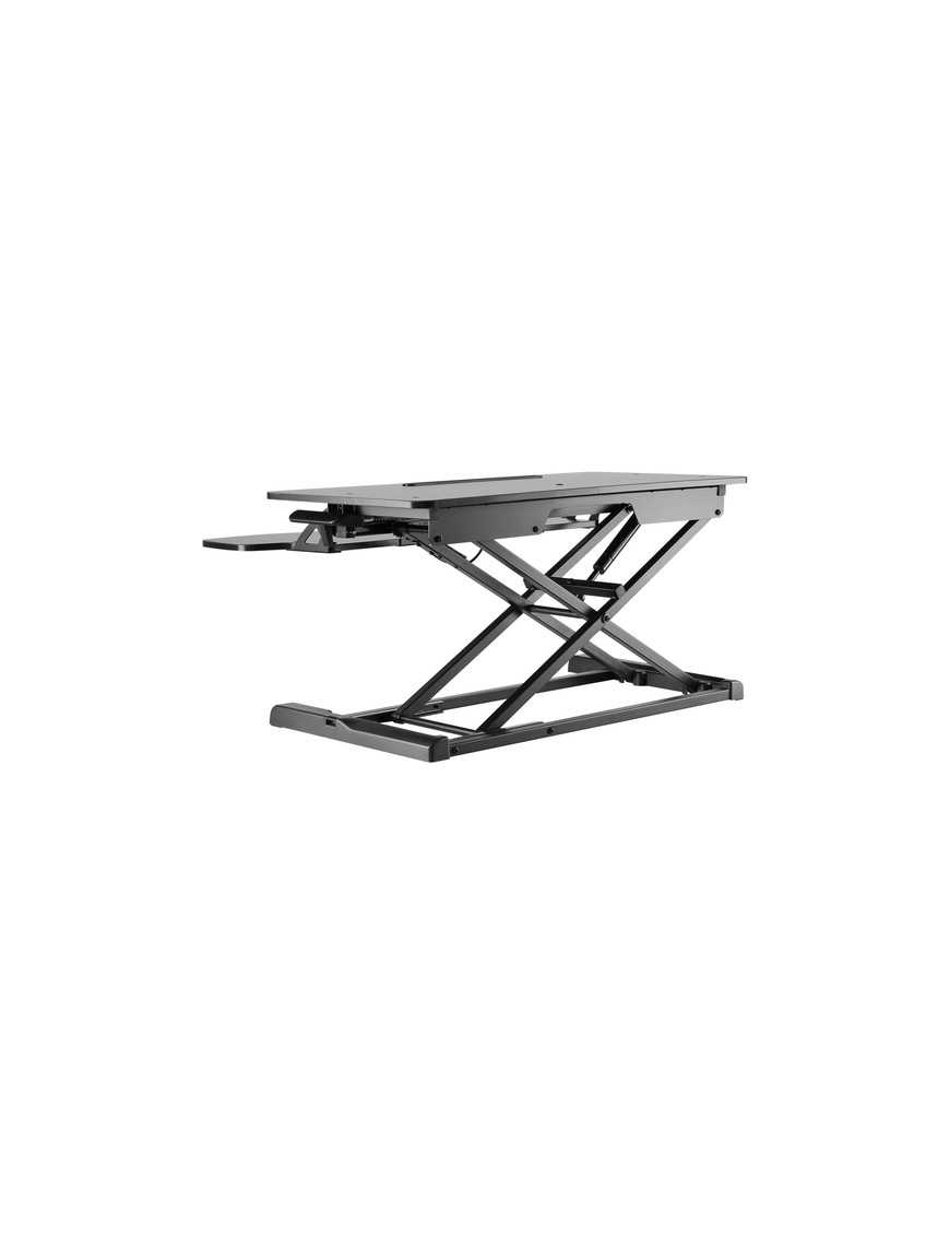 Amer Networks Amer Mounts Sit-Stand Integrated Desk Workstation - 15 kg Load Capacity - 19.70" (500.38 mm) Height x 24.20" (614.