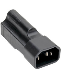 Tripp Lite NEMA 5-15R to C14 Power Cord Adapter - 10A, 125V, Black - 1 x IEC 60320 C14 Plug - 1 x NEMA 5-15R Receptacle - 125 V 