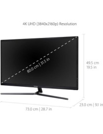 Viewsonic 32" Display, MVA Panel, 3840 x 2160 Resolution - 32" (812.80 mm) Class - Vertical Alignment (VA) - 3840 x 2160 - 1.07 