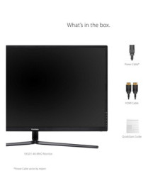 Viewsonic 32" Display, MVA Panel, 3840 x 2160 Resolution - 32" (812.80 mm) Class - Vertical Alignment (VA) - 3840 x 2160 - 1.07 