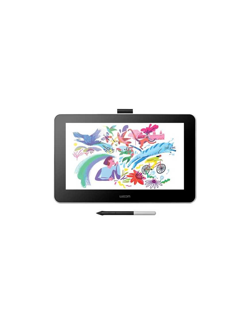 Wacom One Pen Display - Graphics Tablet - 13.3" - 11.60" (294.64 mm) x 6.50" (165.10 mm) Cable - 4096 Pressure Level - Pen - HDM