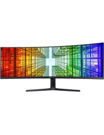 Samsung S49A950U 49" Dual Quad HD (DQHD) Curved Screen Quantum Dot LED LCD Monitor - 32:9 - Charcoal Black - 49" (1244.60 mm) Cl