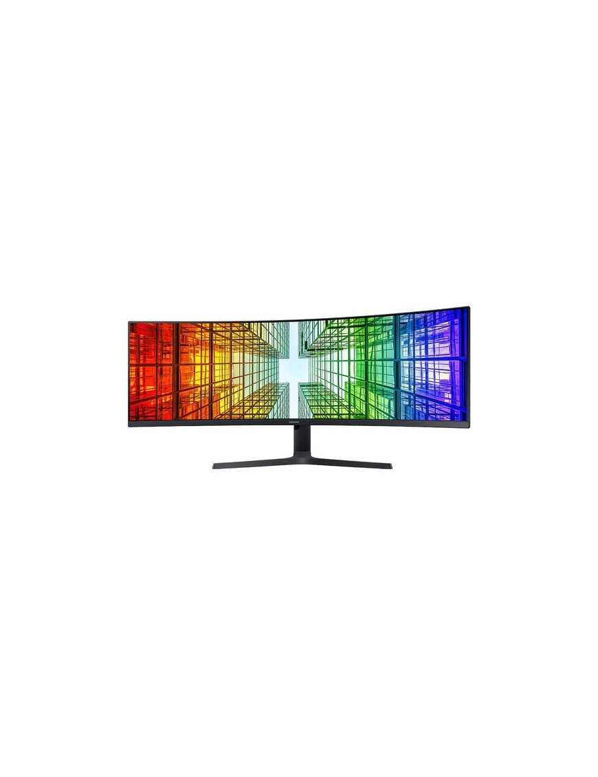 Samsung S49A950U 49" Dual Quad HD (DQHD) Curved Screen Quantum Dot LED LCD Monitor - 32:9 - Charcoal Black - 49" (1244.60 mm) Cl