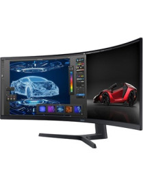 Samsung S49A950U 49" Dual Quad HD (DQHD) Curved Screen Quantum Dot LED LCD Monitor - 32:9 - Charcoal Black - 49" (1244.60 mm) Cl