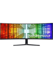 Samsung S49A950U 49" Dual Quad HD (DQHD) Curved Screen Quantum Dot LED LCD Monitor - 32:9 - Charcoal Black - 49" (1244.60 mm) Cl