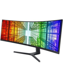 Samsung S49A950U 49" Dual Quad HD (DQHD) Curved Screen Quantum Dot LED LCD Monitor - 32:9 - Charcoal Black - 49" (1244.60 mm) Cl