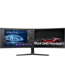 Samsung S49A950U 49" Dual Quad HD (DQHD) Curved Screen Quantum Dot LED LCD Monitor - 32:9 - Charcoal Black - 49" (1244.60 mm) Cl