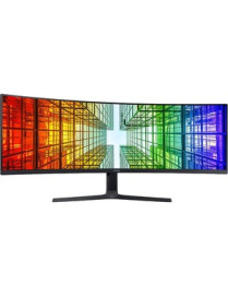 Samsung S49A950U 49" Dual Quad HD (DQHD) Curved Screen Quantum Dot LED LCD Monitor - 32:9 - Charcoal Black - 49" (1244.60 mm) Cl