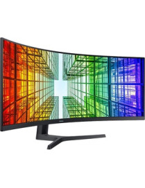 Samsung S49A950U 49" Dual Quad HD (DQHD) Curved Screen Quantum Dot LED LCD Monitor - 32:9 - Charcoal Black - 49" (1244.60 mm) Cl