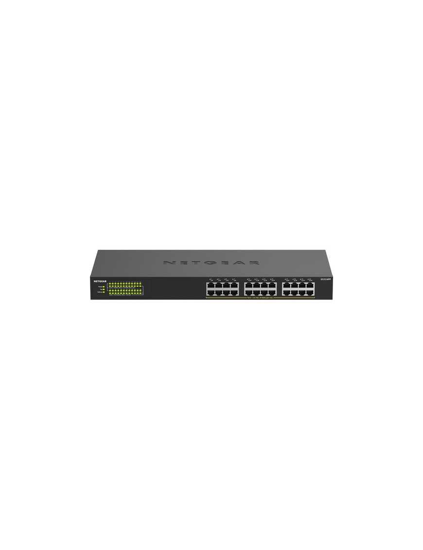 Netgear GS324PP Ethernet Switch - 24 Ports - 2 Layer Supported - Twisted Pair - Rack-mountable, Desktop - 3 Year Limited Warrant