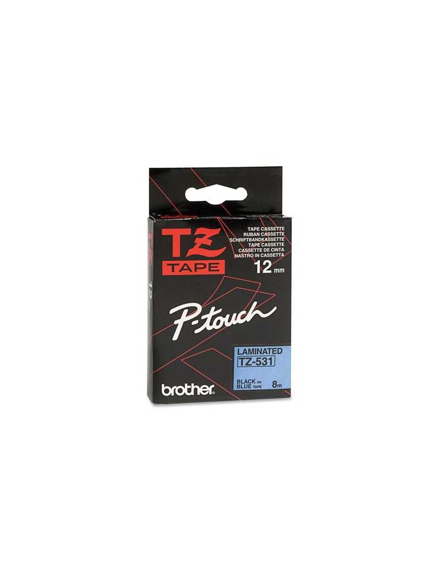 Brother TZE531 Label Tape - 15/32" - Rectangle - Blue - 1 Each - Abrasion Resistant, Chemical Resistant, Fade Resistant, Tempera