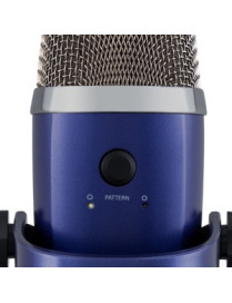 Logitech Blue Yeti Nano Wired Condenser Microphone - 20 Hz to 20 kHz - Cardioid, Omni-directional - Stand Mountable, Desktop - U