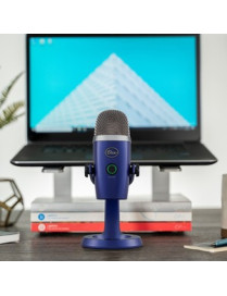 Logitech Blue Yeti Nano Wired Condenser Microphone - 20 Hz to 20 kHz - Cardioid, Omni-directional - Stand Mountable, Desktop - U