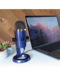 Logitech Blue Yeti Nano Wired Condenser Microphone - 20 Hz to 20 kHz - Cardioid, Omni-directional - Stand Mountable, Desktop - U