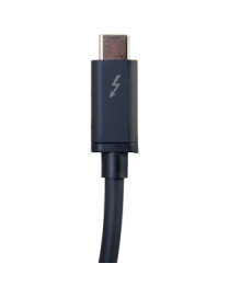 C2G 6ft Thunderbolt 3 USB C Cable - 20Gbps - 100W - Black - M/M - 6 ft Thunderbolt Data Transfer Cable - First End: USB Type C T