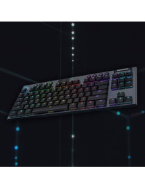 Logitech G915 TKL Tenkeyless Lightspeed Wireless RGB Mechanical Gaming Keyboard - Wireless Connectivity - Bluetooth/Wi-Fi - 2.40