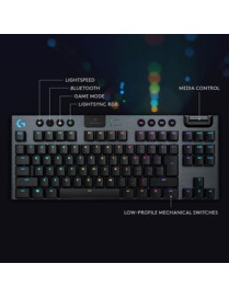 Logitech G915 TKL Tenkeyless Lightspeed Wireless RGB Mechanical Gaming Keyboard - Wireless Connectivity - Bluetooth/Wi-Fi - 2.40