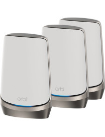 Netgear Orbi RBKE963 Wi-Fi 6 IEEE 802.11ax Ethernet Wireless Router - Quad Band - 2.40 GHz ISM Band - 5 GHz UNII Band - 12 x Ant