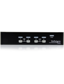 StarTech.com StarView SV431USB - KVM switch - USB - 4 ports - 1 local user - USB - 1U - Control up to 4 PC or Mac computers from