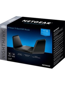 Netgear Nighthawk RAX70 Wi-Fi 6 IEEE 802.11 a/b/g/n/ac/ax Wireless Router - Tri Band - 2.40 GHz ISM Band - 5 GHz UNII Band - 6 