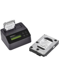 StarTech.com Hard Drive Eraser and Docking Station Standalone - 4Kn Support - TAA - 2.5 / 3.5 SATA SSD/HDD Dock & Wiper - Standa