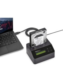 StarTech.com Hard Drive Eraser and Docking Station Standalone - 4Kn Support - TAA - 2.5 / 3.5 SATA SSD/HDD Dock & Wiper - Standa