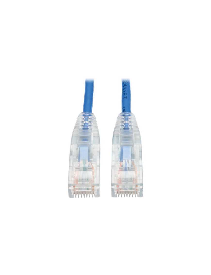 Tripp Lite Cat6 Gigabit Snagless Molded Slim UTP Patch Cable (RJ45 M/M), Blue, 5ft - 5 ft Category 6 Network Cable for Network D