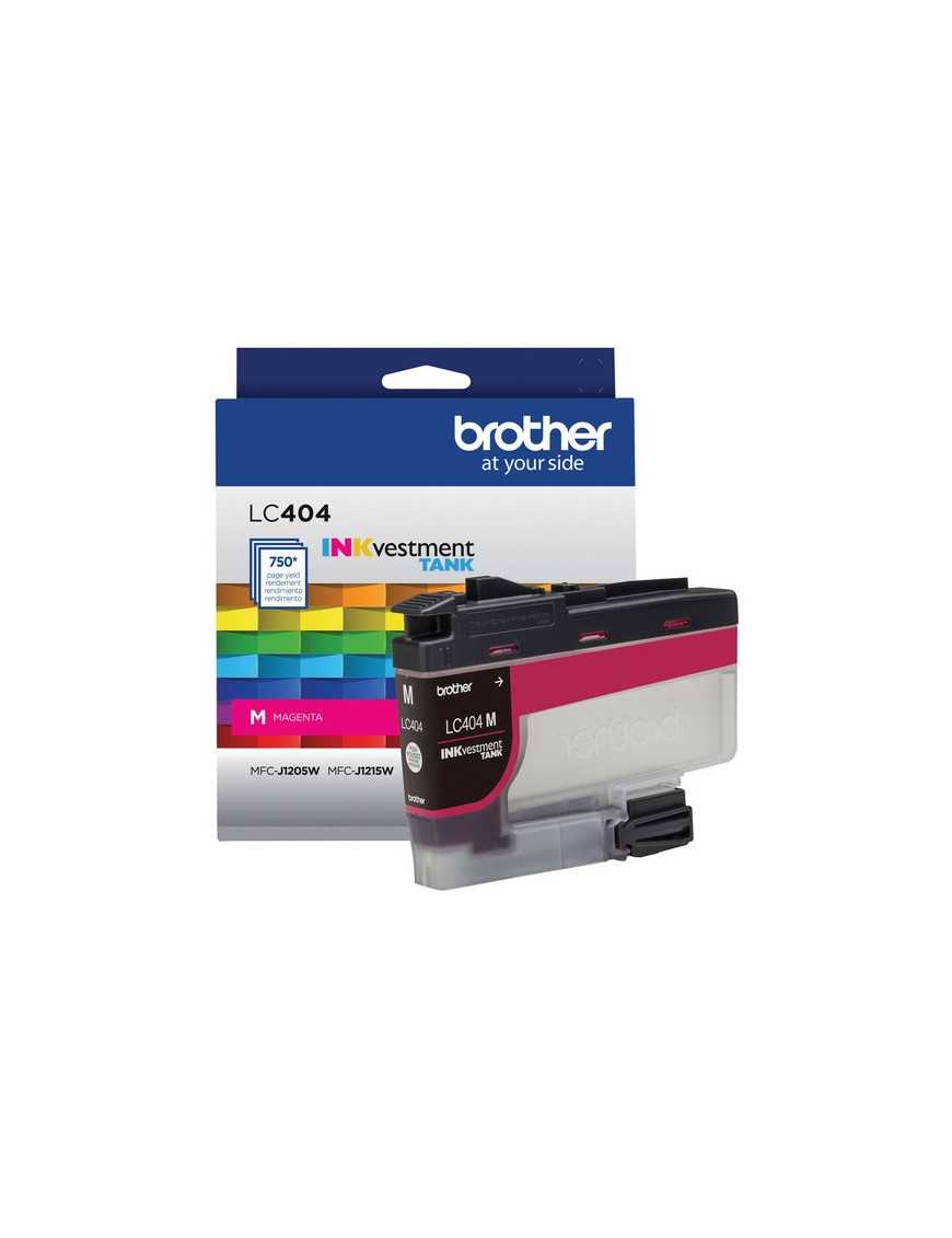 Brother INKvestment LC404M Original Standard Yield Inkjet Ink Cartridge - Single Pack - Magenta - 1 Each - 750 Pages