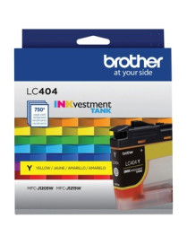 Brother INKvestment LC404Y Original Standard Yield Inkjet Ink Cartridge - Single Pack - Yellow - 1 Each - 750 Pages