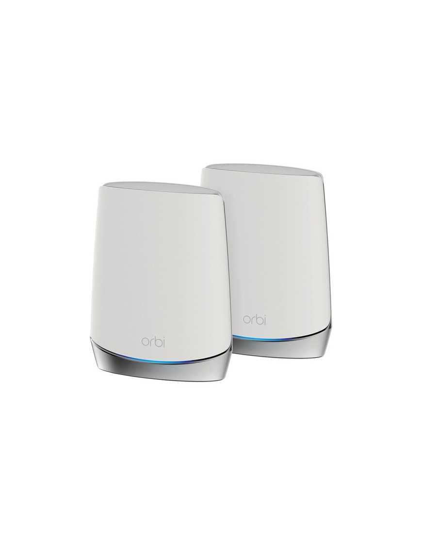 Netgear Orbi RBK752 Wi-Fi 6 IEEE 802.11ax Ethernet Wireless Router - Tri Band - 2.40 GHz ISM Band - 5 GHz UNII Band - 6 x Antenn