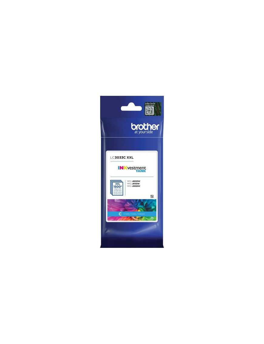 Brother INKvestment LC3033CS Original Inkjet Ink Cartridge - Cyan - 1 Each - 1500 Pages