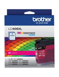 Brother INKvestment LC406XLM Original High Yield Inkjet Ink Cartridge - Single Pack - Magenta - 1 Each - 5000 Pages