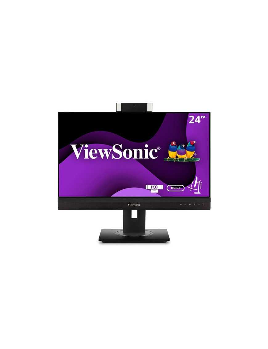 ViewSonic VG2456V 23.8" Webcam Full HD LCD Monitor - 16:9 - Black - 24.00" (609.60 mm) Class - In-plane Switching (IPS) Technolo