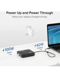 Plugable USB-C Dual HDMI Mini Docking Station - for Notebook/Monitor - Memory Card Reader - SD, SDHC, SDXC, MultiMediaCard (MMC)