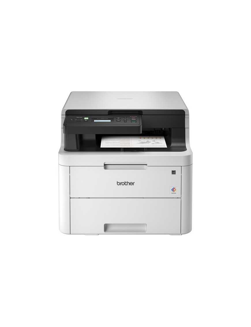 Brother HL-L3290CDW Wireless Laser Multifunction Printer - Color - Copier/Printer/Scanner - 25 ppm Mono/25 ppm Color Print - 600